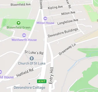 map for The Devonshire Arms