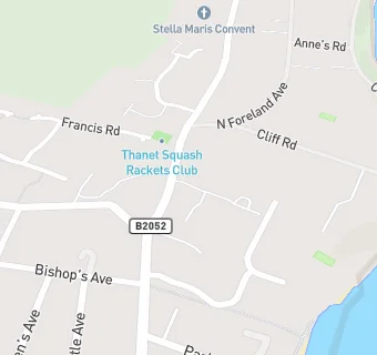 map for Thanet Squash Rackets Club