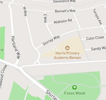 map for Harris Primary Academy Benson