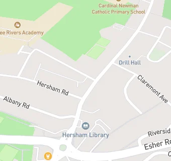 map for Hersham Kebab Centre