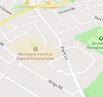 map for Birchington Church of England Primary School