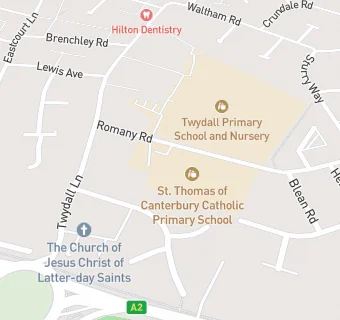 map for St Thomas of Canterbury RC Primary School