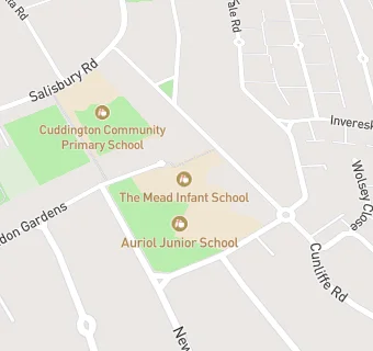 map for The Mead Infant and Nursery School