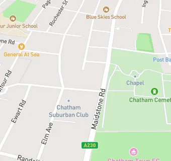 map for Chatham Surburban Club