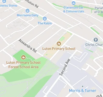 map for Luton Infant & Nursery School