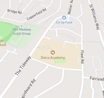 map for Delce Junior School