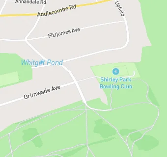 map for Shirley Park Bowling Club