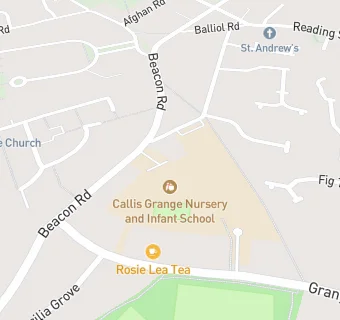 map for Callis Grange Nursery and Infant School