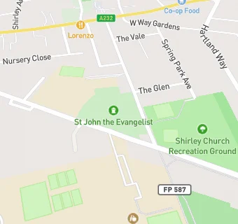 map for Church Of St John The Evangelist