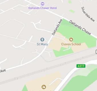 map for St. Marys Church Hall