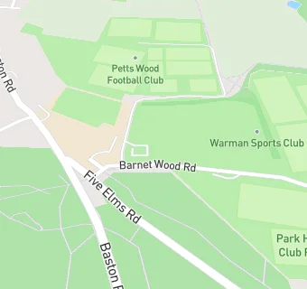 map for Petts Wood Football Club