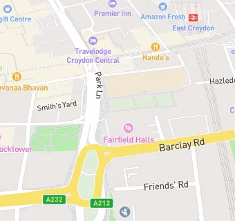 map for Fairfield Halls