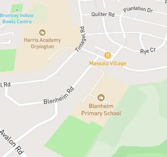 map for Blenheim Primary School