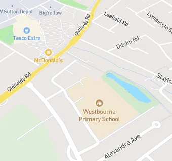 map for Westbourne Primary School