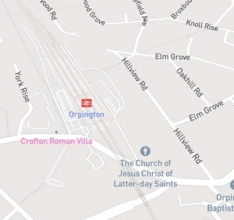 map for Orpington Rugby F C