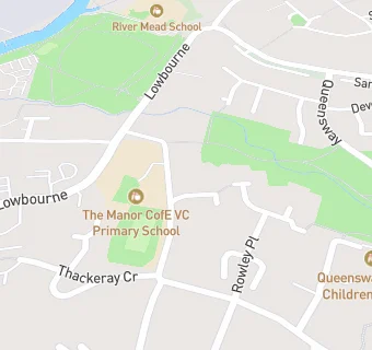 map for The Manor CofE VC Primary School