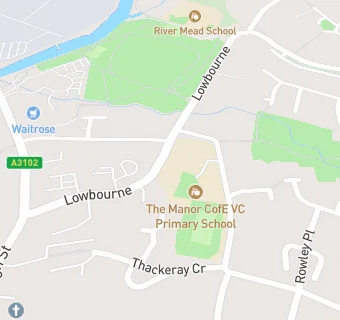 map for The Manor CofE VC Primary School