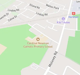 map for Cardinal Newman Catholic Primary School