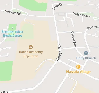 map for Harris Academy Orpington