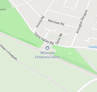 map for Millmead Early Years Centre