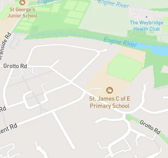 map for Weybridge CofE Middle School