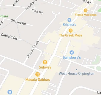 map for Beaconsfield Dental Practice - Crays