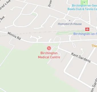 map for Birchington Medical Centre