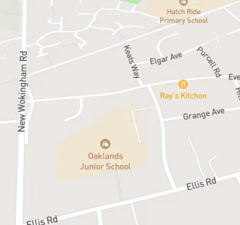 map for Oaklands Junior School