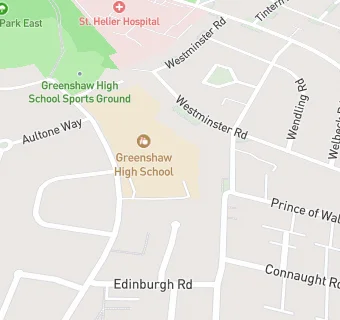 map for Greenshaw High School Kitchen