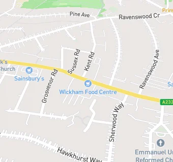 map for West Wickham Food Centre