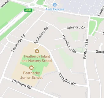 map for Featherby Infants