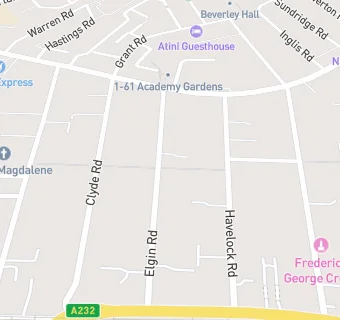 map for Elgin Nursery