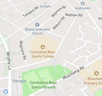 map for Carshalton Boys Sports College