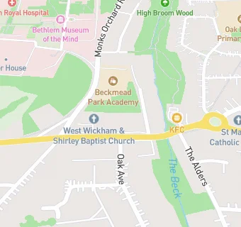 map for West Wickham And Shirley Baptist Church