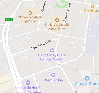 map for Hampton By Hilton London Croydon Hotel