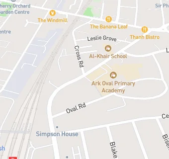 map for Ark Oval Primary Academy