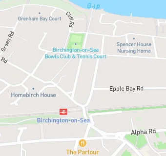 map for Birchington on Sea Bowls Club