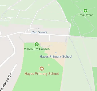 map for Hayes Primary School