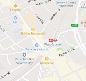 map for UCKG HelpCentre Croydon
