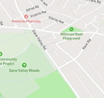 map for Dane Valley Fish Bar