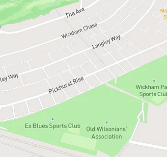 map for Wickham Park Sports Club