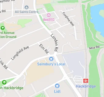 map for Hackbridge Mobile And Vape