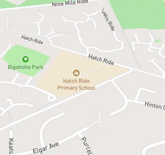 map for Hatch Ride Primary School