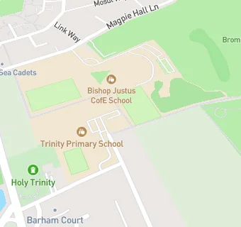 map for Trinity Church Of England Primary School