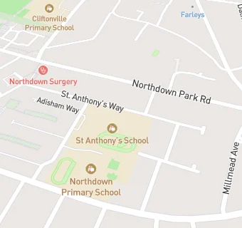 map for St Anthony's School