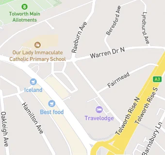 map for Travelodge