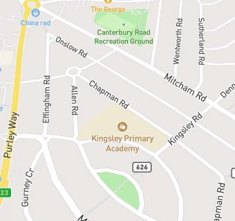 map for Kingsley Infants' School