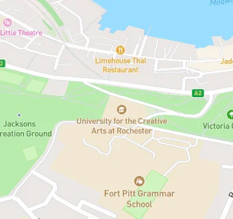 map for University For Creative Arts