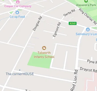 map for Harrisons @ Tolworth Junior & Infants School