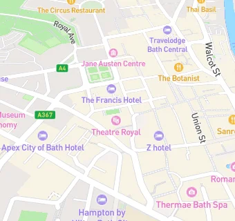 map for Theatre Royal Bath (Trading) Ltd